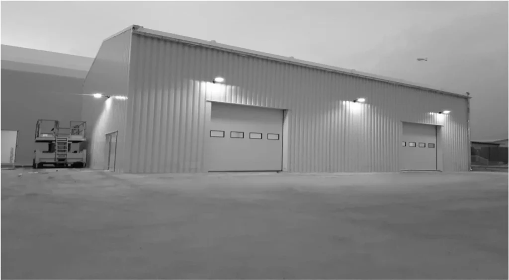 Leichtbauhalle als Lagerhalle